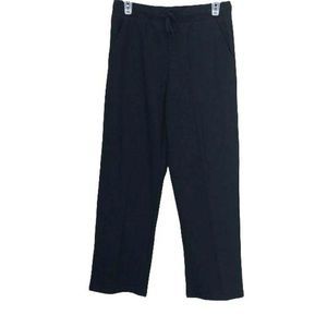 West‎ Loop Black Size Medium Knit pull on Lounge pocket Pants
